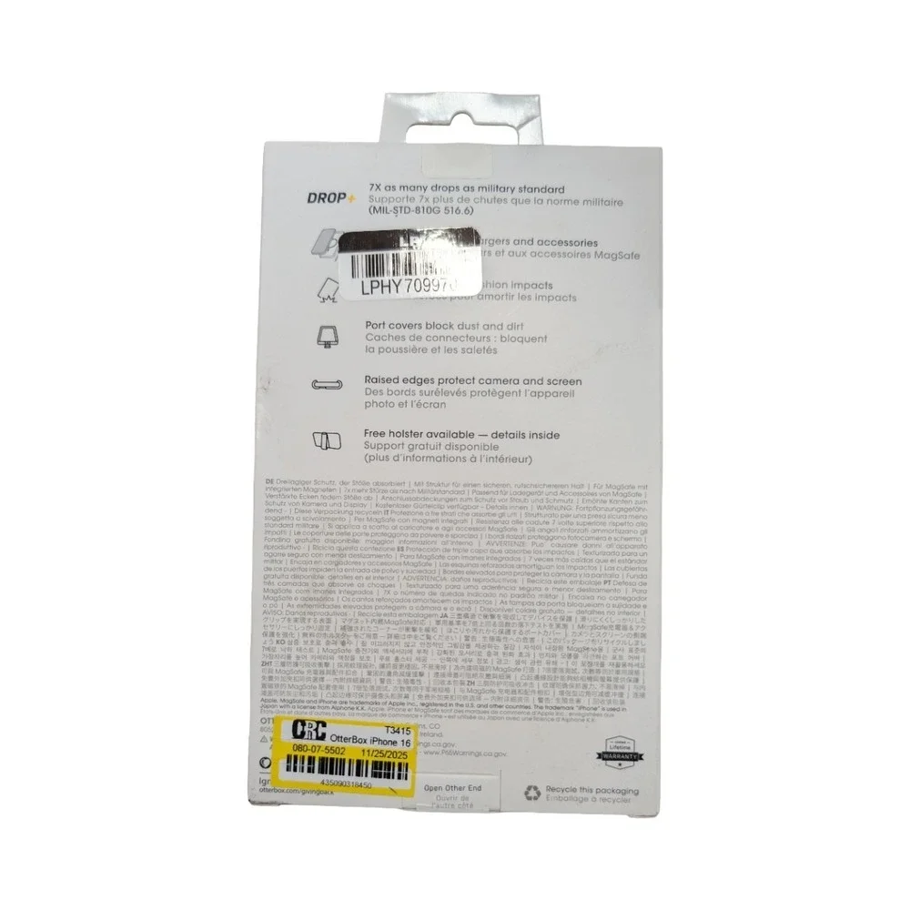 L2-N‎ OtterBox Defender Pro Series MagSafe Case for Apple iPhone 16 - Black